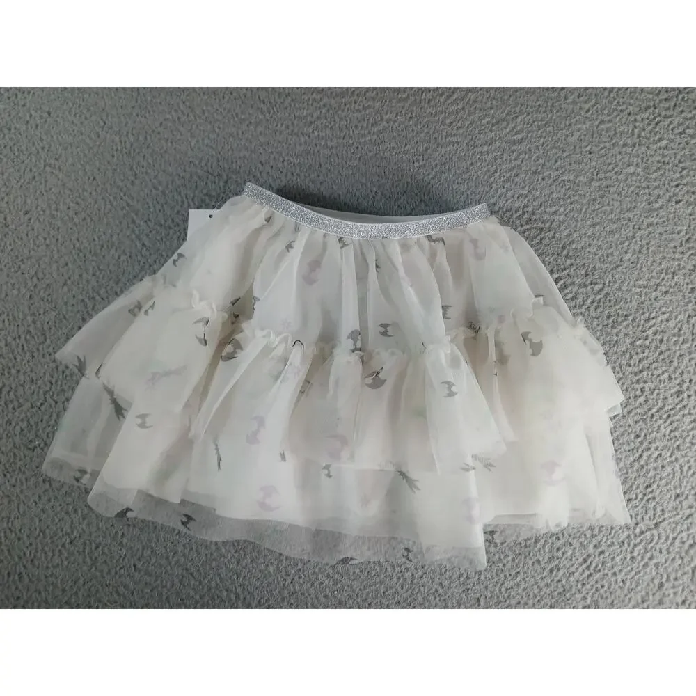 Disney Nightmare Before Christmas Girls Skirt Size 5 Bats Halloween Twirl NWT